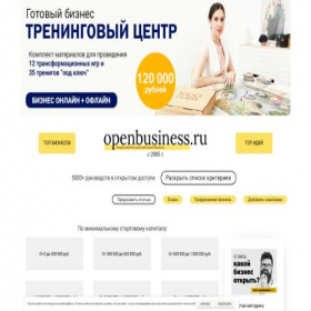 Скриншот главной страницы сайта openbusiness.ru