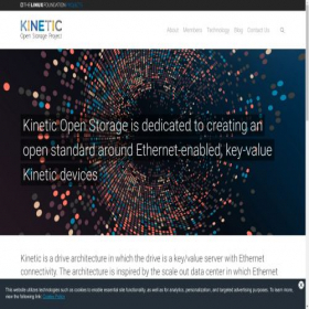 Скриншот главной страницы сайта openkinetic.org