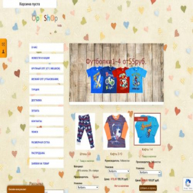 Скриншот главной страницы сайта optshop-kids.ru