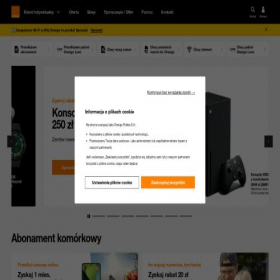 Скриншот главной страницы сайта orange.pl