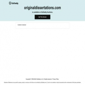 Скриншот главной страницы сайта originaldissertations.com