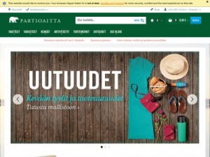 Скриншот главной страницы сайта partioaitta.fi