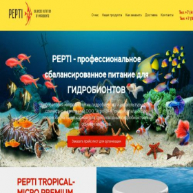 Скриншот главной страницы сайта pepti.ru