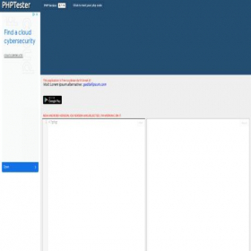 Скриншот главной страницы сайта phptester.net