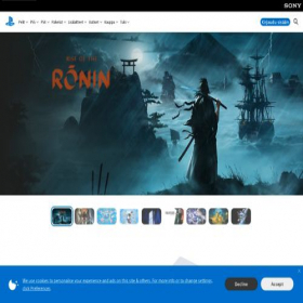 Скриншот главной страницы сайта playstation.com