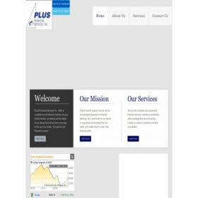 Скриншот главной страницы сайта plusfinancial.com