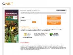 Скриншот главной страницы сайта portal.qnet.net