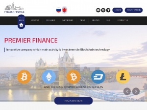 Скриншот главной страницы сайта premierfinance.capital