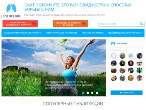 Скриншот главной страницы сайта prolegkie.ru