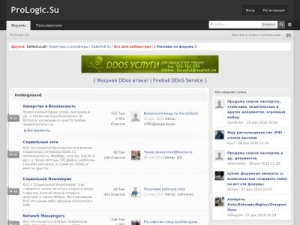 Скриншот главной страницы сайта prologic.su