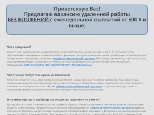Скриншот главной страницы сайта promo.work-net365.ru