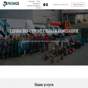 Скриншот главной страницы сайта promoilservices.ru
