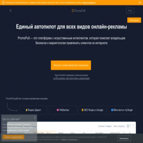 Скриншот главной страницы сайта promopult.ru