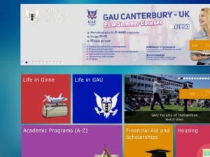 Скриншот главной страницы сайта prospective.gau.edu.tr