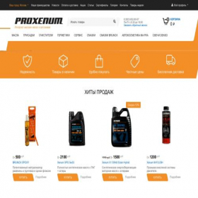 Скриншот главной страницы сайта proxenum.ru
