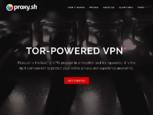 Скриншот главной страницы сайта proxy.sh