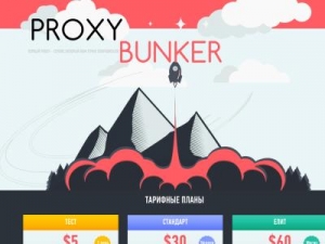 Скриншот главной страницы сайта proxybunker.me