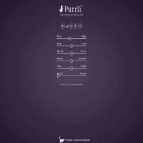 Скриншот главной страницы сайта purrli.com