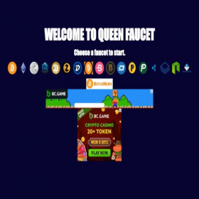 Скриншот главной страницы сайта queenfaucet.website