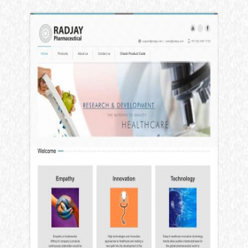 Скриншот главной страницы сайта radjay.com