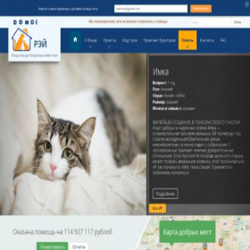 Скриншот главной страницы сайта rayfund.ru