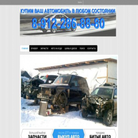 Скриншот главной страницы сайта razbor-rezh.ru