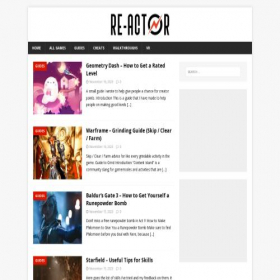 Скриншот главной страницы сайта re-actor.net
