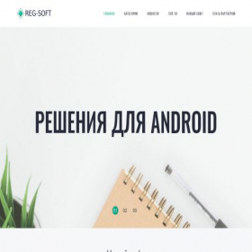 Скриншот главной страницы сайта reg-soft.ru
