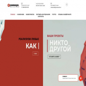 Скриншот главной страницы сайта remmark.ru