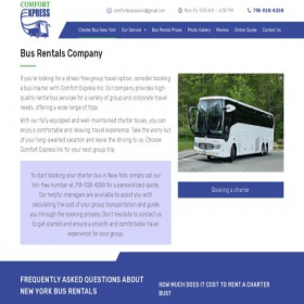 Скриншот главной страницы сайта rentcharterbuses.com