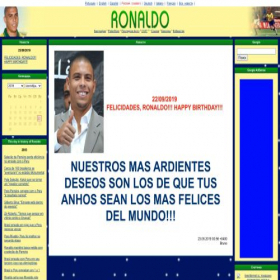 Скриншот главной страницы сайта ronaldo.ru