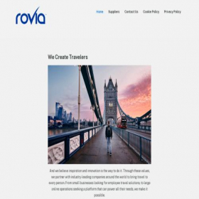 Скриншот главной страницы сайта rovia.com