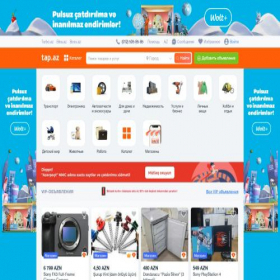 Скриншот главной страницы сайта ru.tap.az