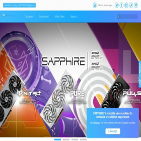 Скриншот главной страницы сайта sapphiretech.com