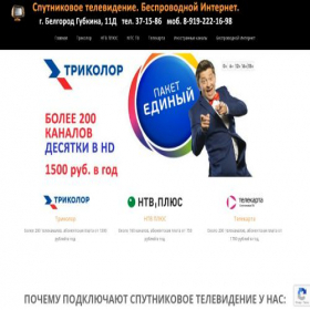 Скриншот главной страницы сайта sat-tv31.ru