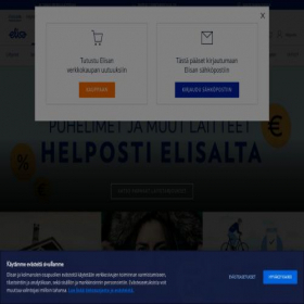 Скриншот главной страницы сайта saunalahti.fi