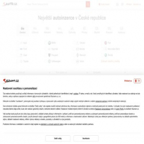 Скриншот главной страницы сайта sauto.cz