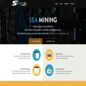 Скриншот главной страницы сайта sea-mining.com