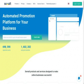 Скриншот главной страницы сайта semalt.com