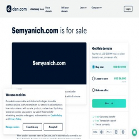Скриншот главной страницы сайта semyanich.com