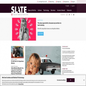 Скриншот главной страницы сайта slate.com