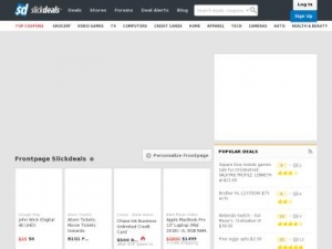 Скриншот главной страницы сайта slickdeals.com