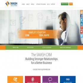 Скриншот главной страницы сайта smashsolutions.com