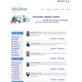 Скриншот главной страницы сайта soft4boost.com
