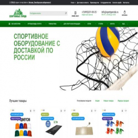 Скриншот главной страницы сайта sportgoroda.ru