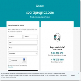 Скриншот главной страницы сайта sportsprognoz.com