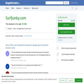 Скриншот главной страницы сайта surfjunky.com