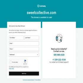Скриншот главной страницы сайта sweetcollective.com