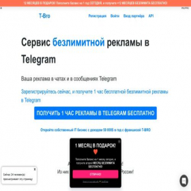 Скриншот главной страницы сайта t-bro.ru