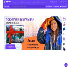 Скриншот главной страницы сайта tdfort.ru
